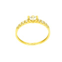 Anillo oro  18 kilates circonitas