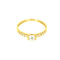 Anillo oro  18 kilates circonitas
