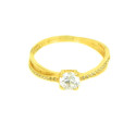 Anillo circonitas oro 18 kilates