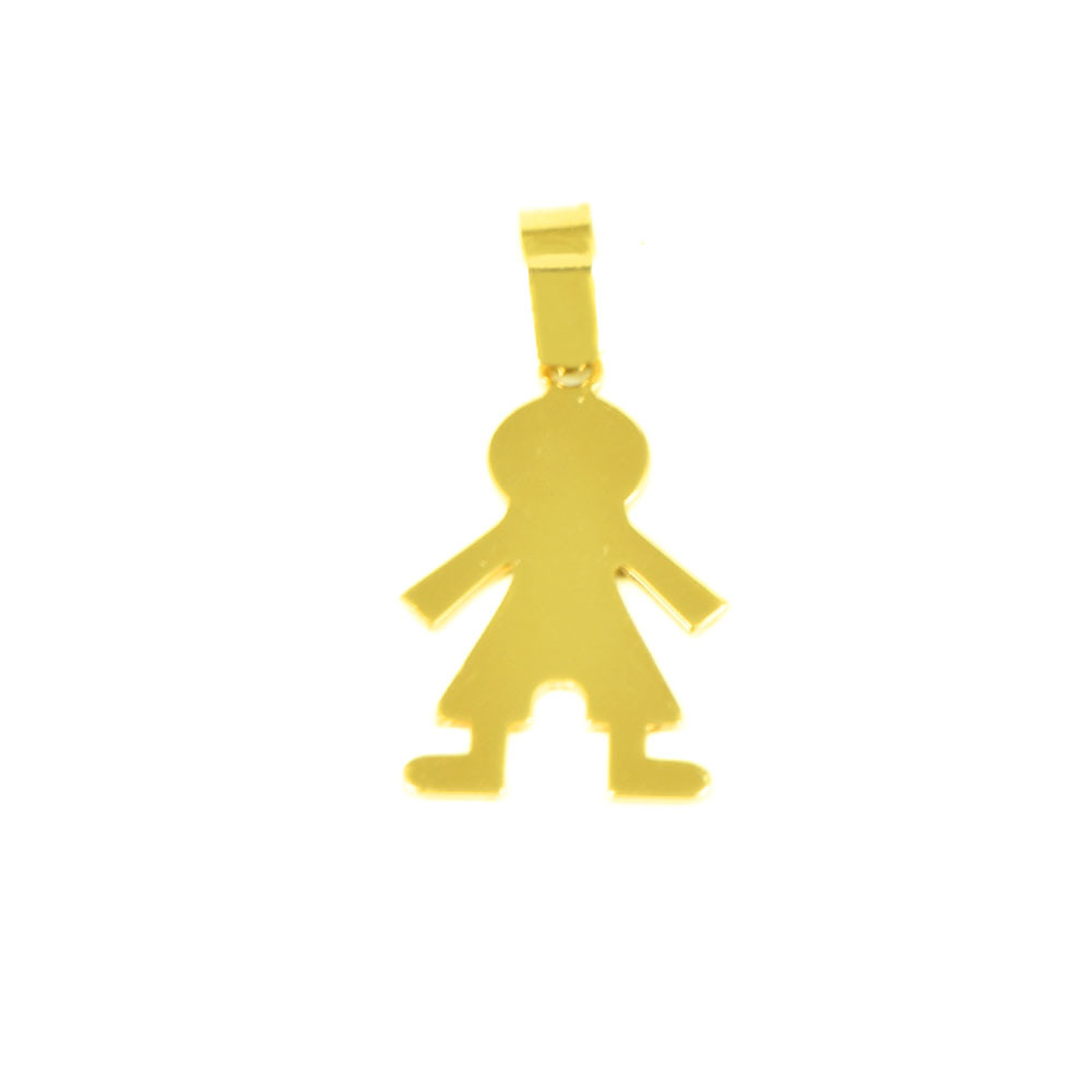 Colgante de oro de18 klts niño