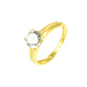 Anillo oro 18 kilates circonitas