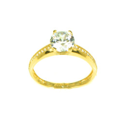 Anillo oro 18 kilates circonitas
