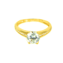 Anillo oro 18 kilates circonitas