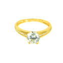 Anillo oro 18 kilates circonitas