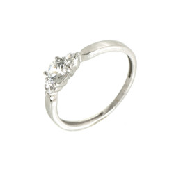 Anillo oro  18 kilates circonitas