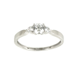 Anillo oro  18 kilates circonitas