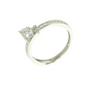 Anillo oro blanco 18 kilates circonitas