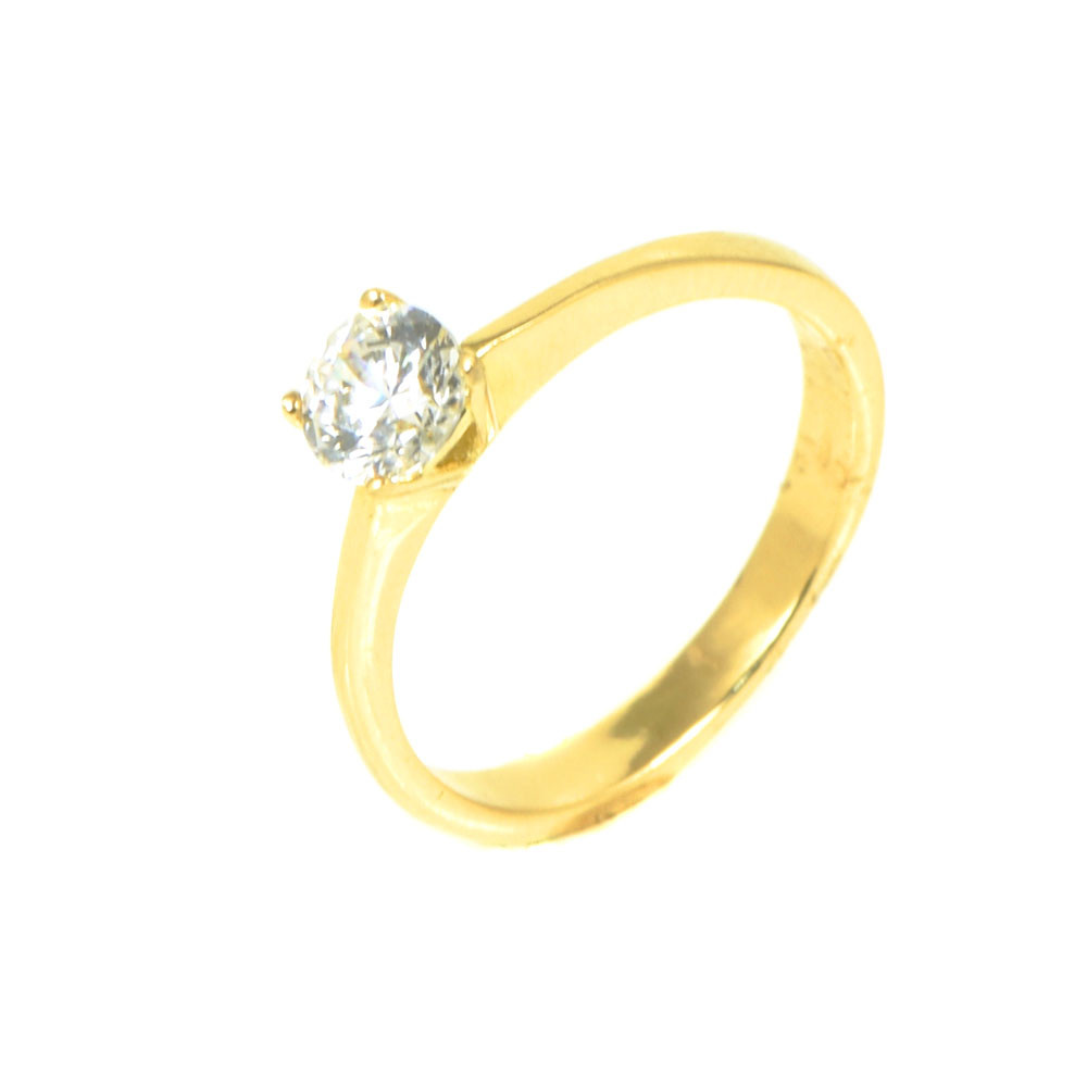 Anillo oro 18 kilates circonita