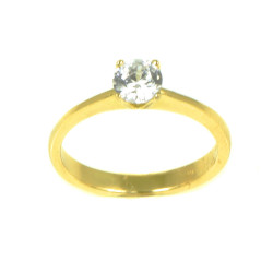 Anillo oro 18 kilates circonita
