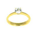 Anillo oro 18 kilates circonita