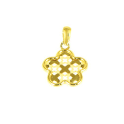 Colgante flor oro de18 kts