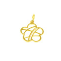 Colgante flor oro de18 kts