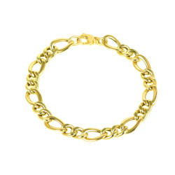 Pulsera oro 2x1 hombre18 kts