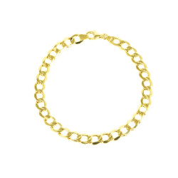 Pulsera oro 18 kts hombre barbada