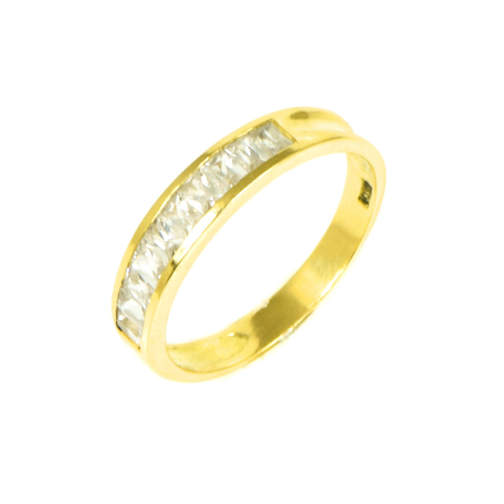 Anillo oro 18 kilates circonitas