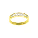 Anillo oro 18 kilates circonitas