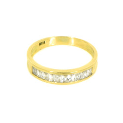 Anillo oro 18 kilates circonitas