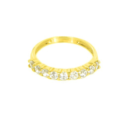 Anillo oro 18 kilates circonitas