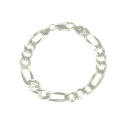 Pulsera maciza 3x1 de plata hombre