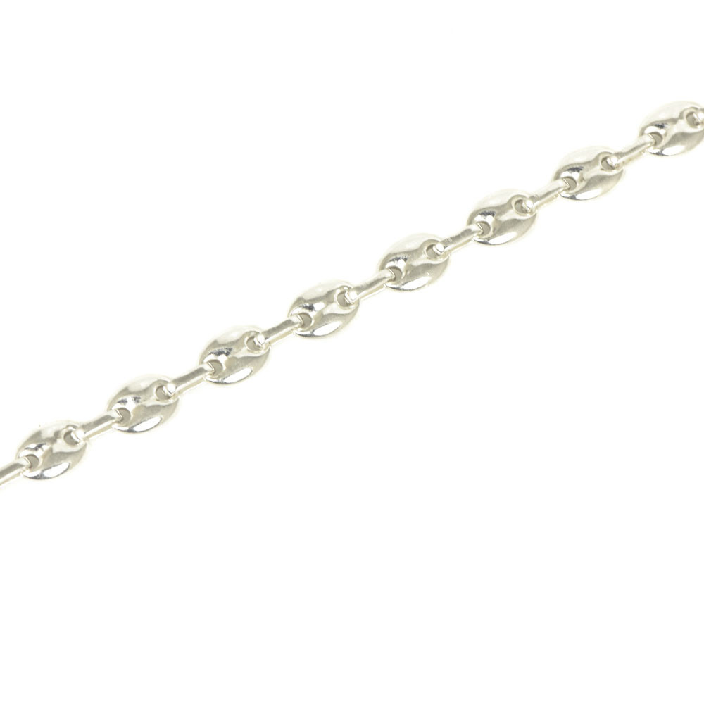 Pulsera maciza de plata con calabrotes