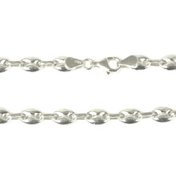 Pulsera maciza de plata con calabrotes