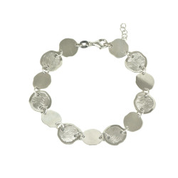 Polsera baules de plata