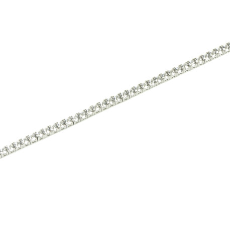 Pulsera de plata con circonitas