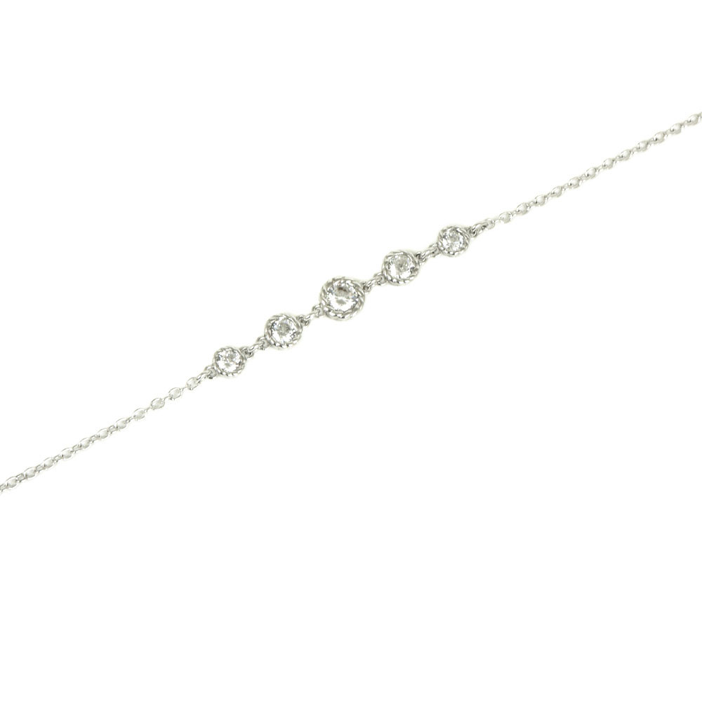 Polsera de plata amb circonites