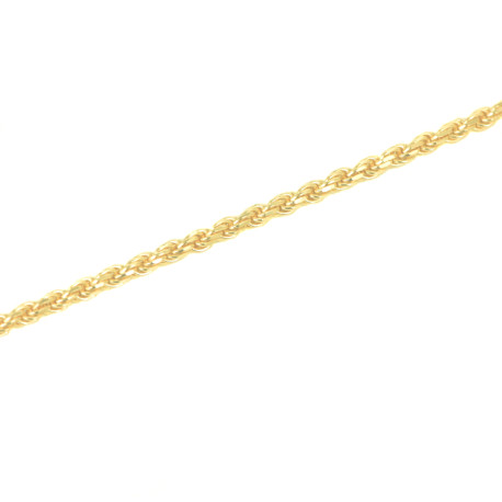 Pulsera oro amarillo 18 kts cordón macizo