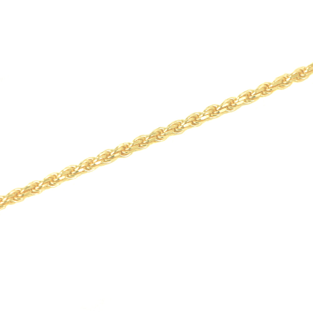 Pulsera oro amarillo 18 kts cordón macizo