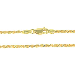 Pulsera oro amarillo 18 kts cordón macizo
