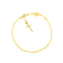 Pulsera oro amarillo 18 kts  rosario