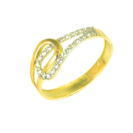 Anillo oro 18 kilates circonitas