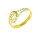Anillo oro 18 kilates circonitas
