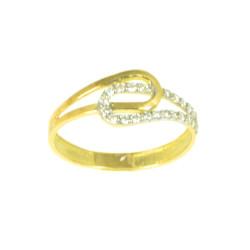 Anillo oro 18 kilates circonitas