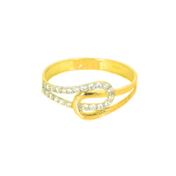 Anillo oro 18 kilates circonitas