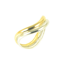 Sortija oro amarillo bicolor