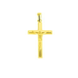 cruz de oro 18 kts cristo