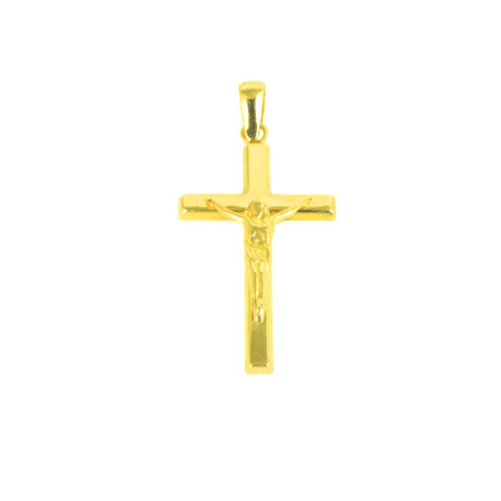 cruz de oro 18 kts cristo