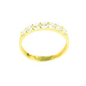 Anillo oro 18 kilates circonitas