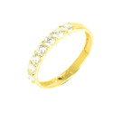 Anillo oro 18 kilates circonitas