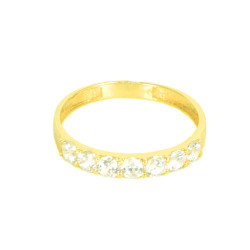 Anillo oro 18 kilates circonitas