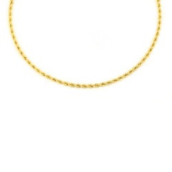 Cordón de oro 18 kts  semi macizo 2.7 milímetros