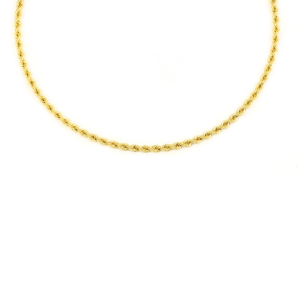 Cordó d'or 18 kts semi massís 2.7 milímetres