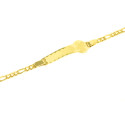 Pulsera para bebé oro 18 kts con motivo oso