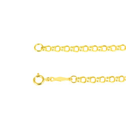 Pulsera para bebé oro 18 kts con motivo reloj