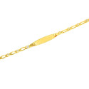 Pulsera para bebé oro 18 kts circonitas