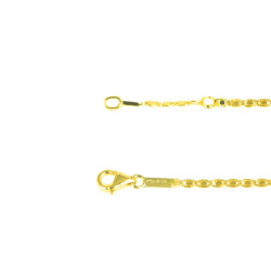 Pulsera bebé oro bicolor 18 kts con placa