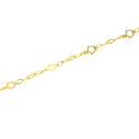 Pulsera para bebé oro 18 kts con flores