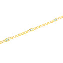 Pulsera oro 18 kts mujer piedras azules